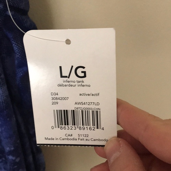 ATHLETIC WORKS Racer Back Tank Polyester NWT - Picture 3 of 6